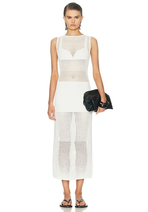 Sportmax Festa Dress in White - White. Size L (also in M, S, XS).