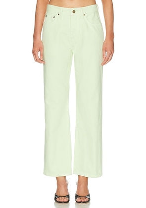 RENGGLI Straight Leg in Key Lime - Mint. Size 28 (also in 29, 31, 32).