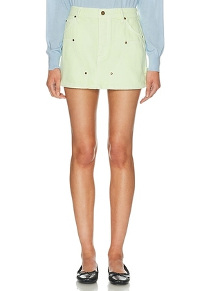 RENGGLI Cargo Skirt in Key Lime - Mint. Size L (also in M, S, XL, XS).