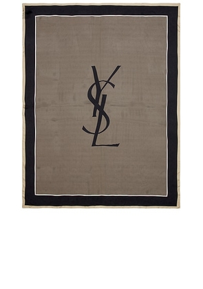 Saint Laurent YSL Rayures Pareo in Navy & Ivory - Navy. Size all.
