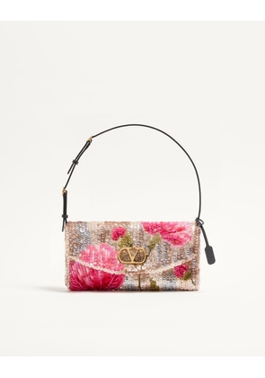 Valentino Garavani Valentino Garavani DeVain Small Embroidered Shoulder Bag Woman MULTICOLOUR UNI