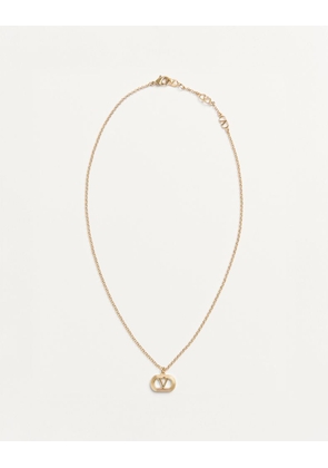 Valentino Garavani Ovalette Metal Necklace Woman GOLD UNI