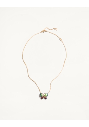 Valentino Garavani Vouloirvoler Necklace In Metal And Enamel Woman GOLD/MULTICOLOUR UNI