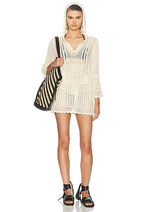 Isabel Marant Etoile Zelnie Dress in Ecru - Cream. Size 34 (also in 36, 38, 40, 42).