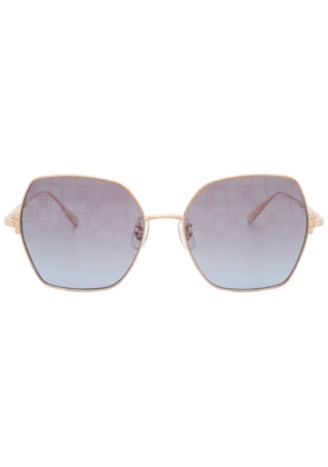 Chopard Blue Briwn Mirror Gradient Butterfly Ladies Sunglasses SCHL02M 300L 57