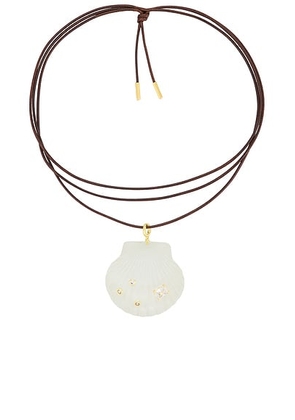 Eliou Vieira Wrap in Clear - Brown. Size all.