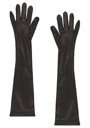 HANDSOME STOCKHOLM Essentials Extra Long Gloves in Black - Black. Size S (also in ).