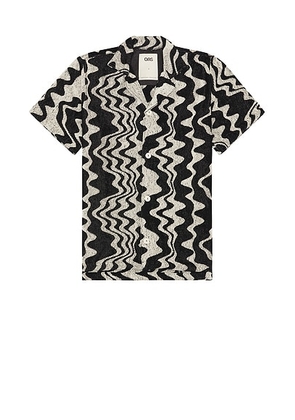 OAS Nero Verve Cuba Terry Shirt in Black - Black. Size L (also in M, S, XL/1X).