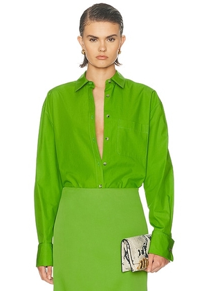 KHAITE Newton Top in Absinthe - Green. Size L (also in M).