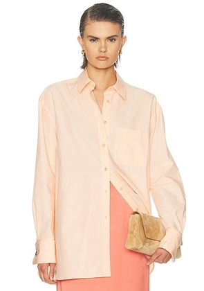 KHAITE Newton Top in Light Peach - Peach. Size L (also in M).