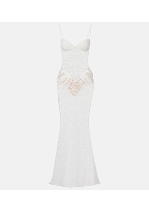 Bananhot Vecna sheer lace maxi dress