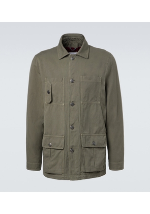 Brunello Cucinelli Cotton and linen field jacket