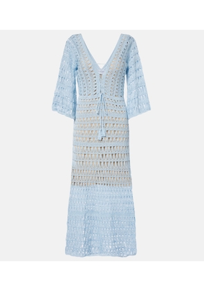Anna Kosturova Crochet cotton maxi dress