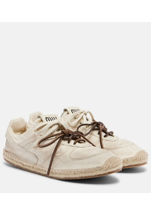 Miu Miu Gymnasium canvas sneakers