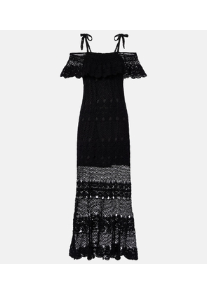 Anna Kosturova Marianne crochet cotton maxi dress