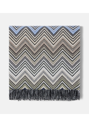 Missoni Perseo Zigzag wool and cashmere throw