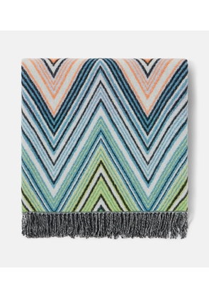 Missoni Plume Zig Zag wool-blend throw