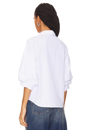 Brochu Walker Kate Shirt in White. Size S. Also in XS.