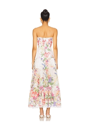 Charo Ruiz Ibiza Danny Long Dress in Ivory,Pink. Size M. Also in S, XS, L.