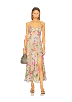 Charo Ruiz Ibiza Iraso Long Dress in Beige. Size L. Also in M, S, XS.