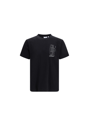 Off-White Black Cotton T-Shirt - L