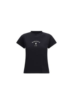 MM6 Black Cotton T-Shirt - M