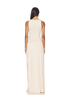 Aya Muse Echo Dress in Cream. Size M. Also in XXS, XS, S, L.