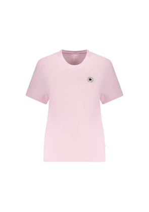 Converse Pink Cotton T-Shirt - XS