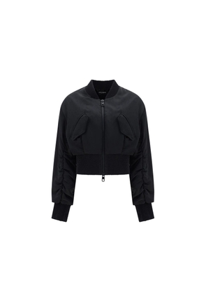 Dolce & Gabbana Black Acetate Bomber - 40