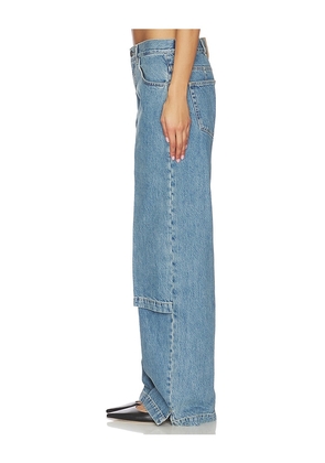 THE ATTICO Tiered Wide Leg in Blue. Size 24. Also in 27, 28, 29, 25, 26, 30.