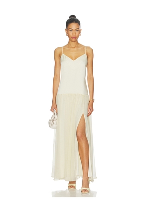 Bardot Linara Halter Neck Maxi Dress in Ivory. Size 10. Also in 12, 2, 4, 6, 8.