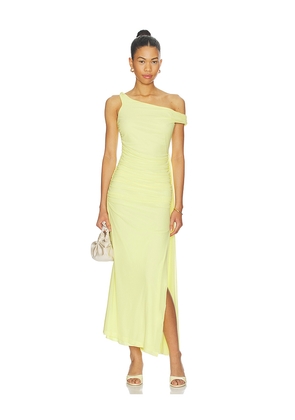 Bardot Layana Asym Maxi Dress in Yellow. Size L. Also in M, S, XL, XS.