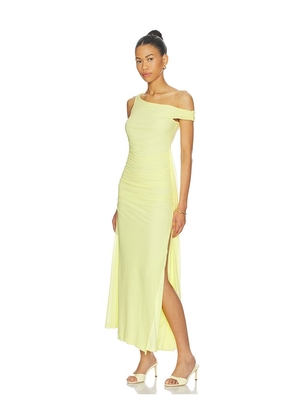 Bardot Layana Asym Maxi Dress in Yellow. Size L. Also in XS, S.