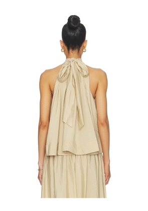 Cinq a Sept Jagger Top in Beige. Size L. Also in M, S, XS.