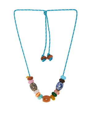 ANNI LU Poolside Necklace in Blue.