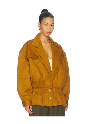 ET OCHS Hiram Twill Jacket in Brown. Size L. Also in S, M.