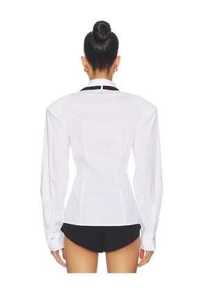 Aniye By Costanza Smoking Shirt in White. Size L. Also in XS, S, M.
