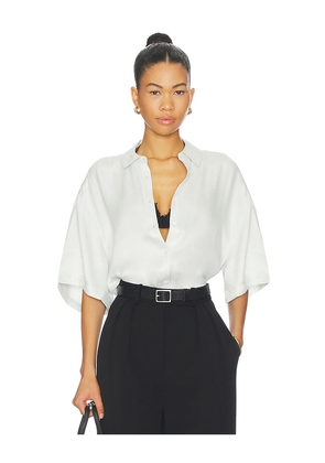 ANINE BING Coco Shirt in Mint. Size L. Also in M, S, XS.