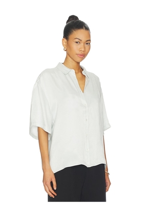 ANINE BING Coco Shirt in Mint. Size L. Also in XS, S, M.