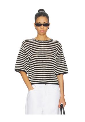 ANINE BING Theo Top in Black. Size L. Also in M, S, XS.