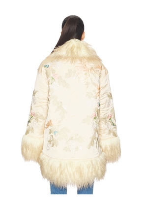 Free People Moon Petals Jacket in Peach. Size XS. Also in M, XL.
