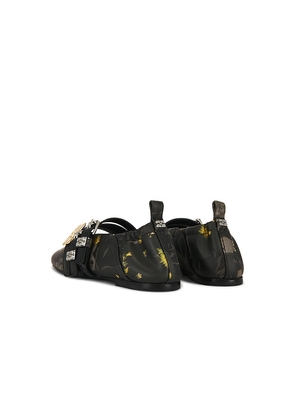 Ganni Sue Triple Ballerina in Black. Size 38. Also in 37, 39, 40, 41.
