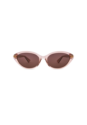 Gucci Cat Eye Sunglasses in Pink,Brown.