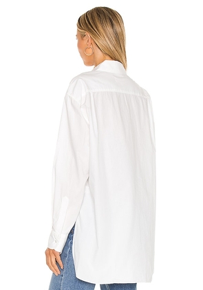 NILI LOTAN Yorke Shirt in White. Size M. Also in XS, L.