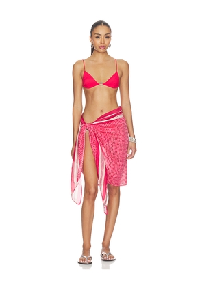 Isabel Marant Lucilia Scarf in Red.