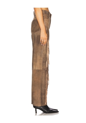 LAMARQUE x REVOLVE Wendy Suede Pant in Brown. Size 27. Also in 24, 25, 26, 28, 29, 31.