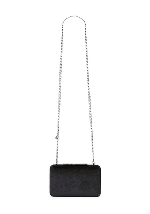 olga berg Eleanor Crystal Top Handle Bag in Black.