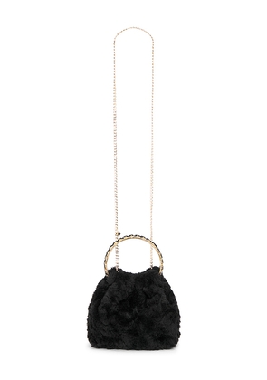 olga berg Philippa Top Handle Bag in Black.