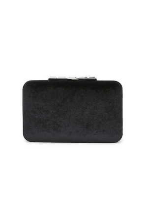 olga berg Eleanor Crystal Top Handle Bag in Black.