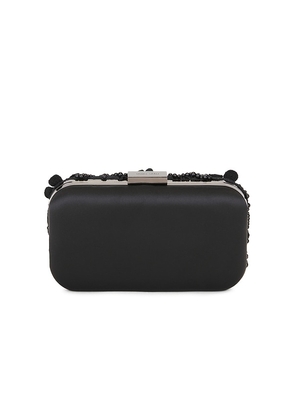 olga berg Beth Encrusted Clutch in Black.